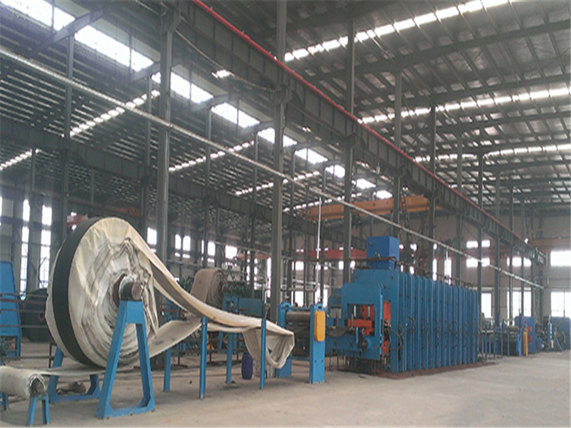 Fabric conveyor belt manufacturing line 
